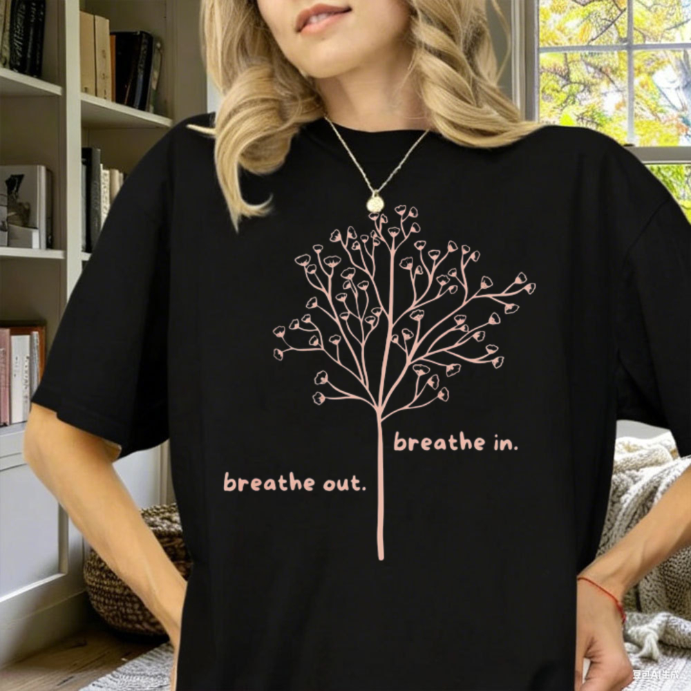 Your Health Wellness - T-shirt « Respire, respire » pour