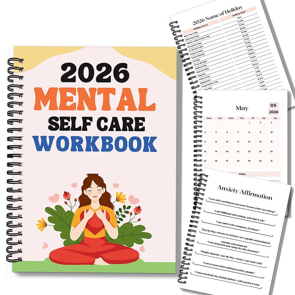 Health Wellness Mental Health - 1PC 2026 Cahier de travail sur