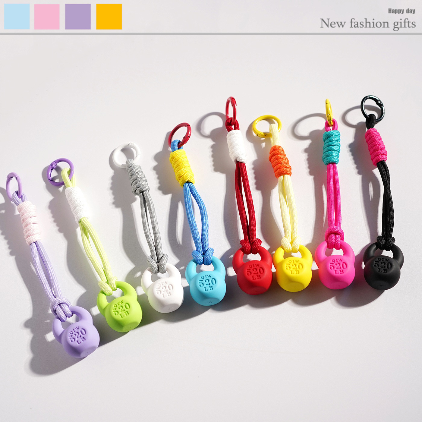 Health Wellness Gifts - Nouveau pendentif Kettlebell série Fitness porte-clés